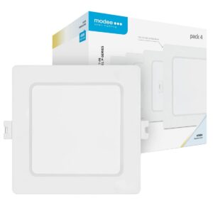 Modee LED Paneel Vierkant Inbouw - 18W - 1980lm - 12x2.8cm - 6000K - Koel Wit - Voor Vergaderruimte, Kantoor of Werkplaats - 4 stuks