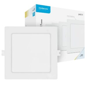 Modee LED Paneel Vierkant Inbouw - 12W - 1320lm - 17x2.8cm - 6000K - Koel Wit - Voor Hal, Toilet of Kleine Ruimte - 4 stuks
