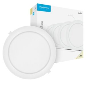 Modee LED Paneel Rond Inbouw - 24W - 2640lm - 29.4x2.9cm - 4000K - Neutraal Wit - Voor Kantoor, Winkel of Werkruimte - 4 stuks
