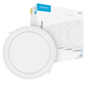 Modee LED Paneel Rond Inbouw - 24W - 2640lm - 29.4x2.9cm - 6000K - Koel Wit - Voor Kantoor, Winkel of Werkruimte - 4 stuks