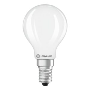 Ledvance LED Filament Kogellamp E14 - 3.4W 470lm 2700K 230V - Mat Glas - Ø45mm - Geschikt voor slaapkamers, hal, sfeerverlichting
