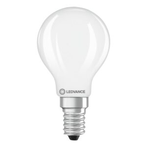 Ledvance LED Filament Kogellamp E14 - 1.8W 250lm 2700K 230V - Mat Glas - Ø45mm - Geschikt voor nachtlampen, kinderkamers, decoratie