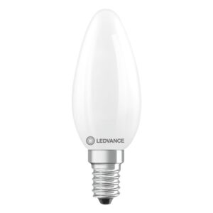 Ledvance LED Filament Kaarslamp E14 - 3.4W 470lm 2700K 230V - Mat Glas - Ø35mm - Geschikt voor kroonluchters, eettafels, woonkamers