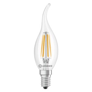 Ledvance LED Filament Tip-kaarslamp E14 - 3.4W 470lm 2700K 230V - Ø35mm - Geschikt voor klassiek interieur, wandlampen, horeca