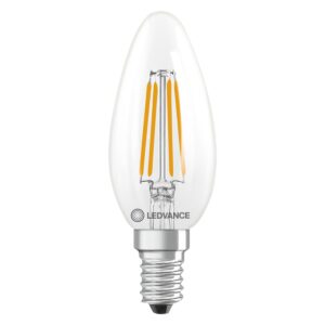 Ledvance LED Filament Kaarslamp E14 - 3.4W 470lm 4000K 230V - Ø35mm - Geschikt voor werkruimtes, keukens, kantoren