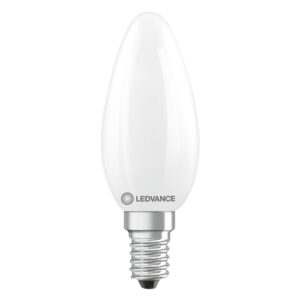 Ledvance LED Filament Kaarslamp E14 - 5.9W 806lm 2700K 230V - Mat Glas - Ø35mm - Dimbaar - Geschikt voor kroonluchters, hotels, klassieke armaturen