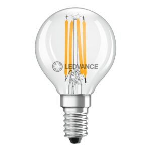 Ledvance LED Filament Kogellamp E14 - 4W 470lm 2700K 230V - Ø45mm - Geschikt voor tafellampen, wandlampen, sfeerverlichting