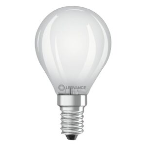 Ledvance LED Filament Kogellamp E14 - 4W 470lm 2700K 230V - Mat Glas - Ø45mm - Geschikt voor nachtlampen, horeca, hal