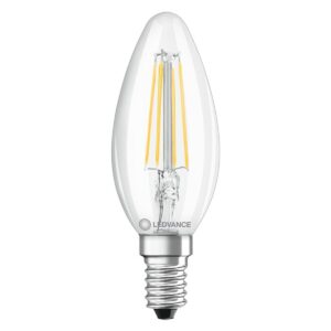 Ledvance LED Filament Kaarslamp E14 - 4W 470lm 2700K 230V - Ø35mm - Geschikt voor woonkamers, tafellampen, sfeerverlichting