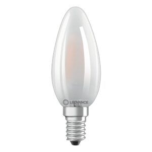 Ledvance LED Filament Kaarslamp E14 - 2.5W 250lm 2700K 230V - Mat Glas - Ø35mm - Geschikt voor klassiek interieur, hotels, woonkamerlampen
