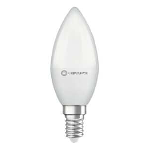 Ledvance LED Kaarslamp  E14 - 4.9W 470lm 2700K Mat Glas - Ø35mm - Geschikt voor kroonluchters, bureaulampen, sfeerverlichting
