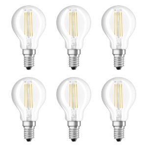 Osram LED SST Classic P45 Lamp E14 - 5W 470lm 4000K 230V - Ø45mm - Geschikt voor wandlampen, plafonnières, keukens - 6 stuks