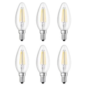 Ledvance LED SST Classic B35 Lamp E14 - 5W 470lm 4000K 230V - Ø35mm - Geschikt voor kroonluchters, wandlampen, slaapkamers - 6 stuks