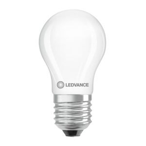 Ledvance LED Classic P45 Filament Lamp E27 - 3.4W 470lm 2700K 230V - Mat Glas - Ø45mm - Geschikt voor Keukenlampen, Plafondlampen & Bureaulampen
