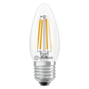 Ledvance LED Classic B35 Filament Lamp E27 - 3.4W 470lm 2700K 230V - Ø35mm - Geschikt voor Tafellamp