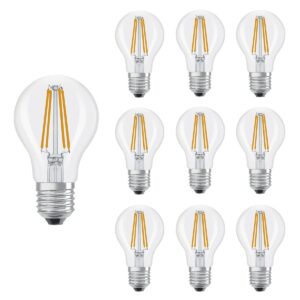 Ledvance LED Lamp A60 Filament E27 - 5.9W 806lm 2700K Ø60mm - Dimbaar - Geschikt voor woonkamer, horeca, open armaturen - 10 stuks