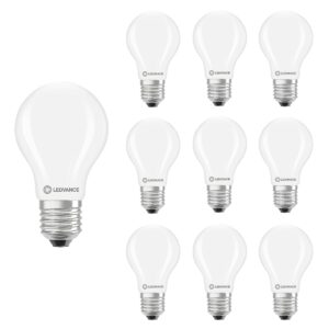Ledvance LED Lamp A60 Filament E27 - 3.4W 470lm 2700K Mat Glas - Ø60mm - Dimbaar - Geschikt voor slaapkamers, sfeerverlichting, horecagebruiK 10 stuks