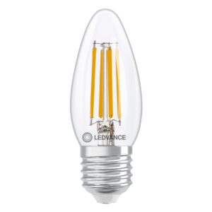 Ledvance LED Lamp B35 Filament E27 - 3.4W 470lm 2700K Ø35mm - Dimbaar - Geschikt voor wandlampen, kroonluchters, horeca