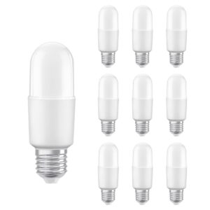 Ledvance LED Sticklamp E27 - 8W 806lm 2700K 230V - Mat Glas - Ø37mm - Geschikt voor staande lampen, retro armaturen, tafellampen - 10 stuks