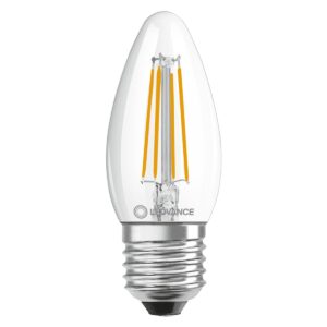 Ledvance LED Filament Kaarslamp E27 - 4W 470lm 2700K 230V - Ø35mm - Geschikt voor tafellampen, nachtlampen, sfeerverlichting