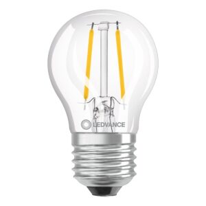 Ledvance LED Filament Lamp P45 E27 - 2.5W 250lm 2700K Ø45mm - Geschikt voor tafellampen, bijzetlampen, decoratieve armaturen