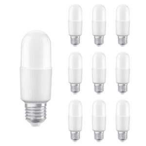 Ledvance LED Classic Stick Lamp E27 - 8W 806lm 4000K 230V - Mat Glas - Ø37mm - LED Staaflamp - Geschikt voor Keuken, Kantoor & Werkverlichting - 10 stuks