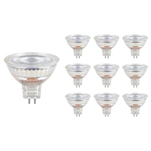 Ledvance LED Spot MR16 GU5.3 - 3.4W 345lm 4000K 12V - Ø50mm - 36° - Geschikt voor winkels, vergaderruimtes, keukens - 10 stuks