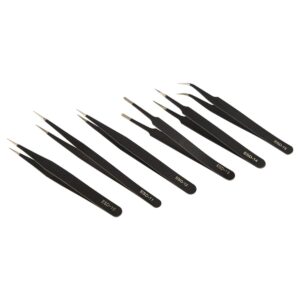 EXTREME ESD Pincet Set 6-delig - Antistatisch - Precisie Pincetten voor Elektronica & SMD