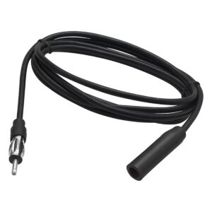 BLOW Antenne Verlengkabel Auto - DIN Plug (m) naar DIN Plug (v) - 2 Meter - Zwart