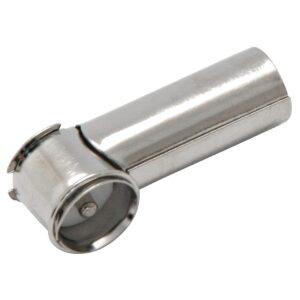 BLOW Autoantenne Adapter - ISO (m) naar DIN (v) - Hoekige Adapter - Metaal - Zwart
