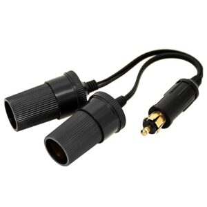 XTREME Auto Sigarettenaansteker Splitter - 1x Plug naar 2x Socket - 12V/24V - Zwart