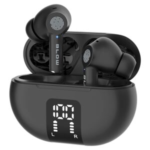 BLOW PRO ENC Draadloze Oordopjes - Bluetooth 5.3 - Met Oplaadcase 300mAh - 35mAh - Zwart