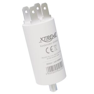 XTREME Motorcondensator 1µF 450V AC - Met Faston Aansluitingen - Start/Bedrijf