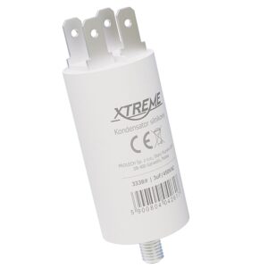 XTREME Motorcondensator 3µF 450V AC - Met Faston Aansluitingen - Start/Bedrijf
