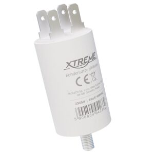 XTREME Motorcondensator 16µF 450V AC - Met Faston Aansluitingen - Start/Bedrijf