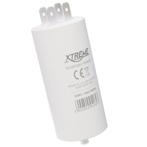 XTREME Motorcondensator 40µF 450V AC - Met Faston Aansluitingen - Start/Bedrijf