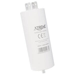 XTREME Motorcondensator 100µF 450V AC - Met Faston Aansluitingen - Start/Bedrijf