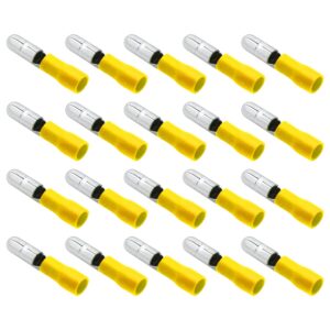 VLTG Geïsoleerde Bullet Stekker 5mm Rood - Mannelijk - Ronde Kabelschoen - 4-6 mm² - 20 stuks
