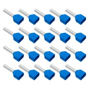VLTG Geïsoleerde Aderhuls 2x2.5/13mm Blauw - Eindhuls - Kabelschoen  - 20 stuks