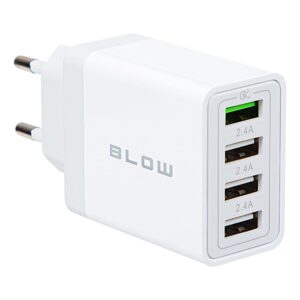 BLOW USB Lader 30W - 4x USB-A Snellader - QC3.0 - Wit