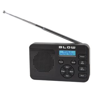 BLOW RK4 Draagbare Radio - DAB+/FM - Bluetooth - USB-C - Ingebouwde Accu - LCD Scherm