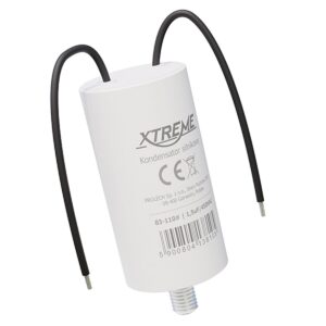 XTREME Motorcondensator 1.5µF 450V AC - Condensator met Kabels - Start/Bedrijf