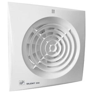 Soler & Palau Silent-200 Badkamer-/Toiletventilator met Timer + Vochtsensor - 230V AC - 16W - 180 m³/h - 33dB - IP45 - SILENT-200CHZ