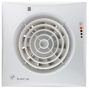 Soler & Palau Silent-100 Visual Badkamer-/Toiletventilator met Vochtsensor - 230V AC - 8W - 95 m³/h - 26dB - IP45 - SILENT-100CHZ