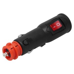 BLOW W22 Auto Sigarettenaansteker Plug met Schakelaar - 12V/24V - 10A -  Zekeringbeveiliging - Zwart/Rood