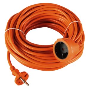 BLOW Tuinverlengkabel Oranje - 50 meter - PVC - 2x1.5mm² - H05VV-F2 - Niet Geaard