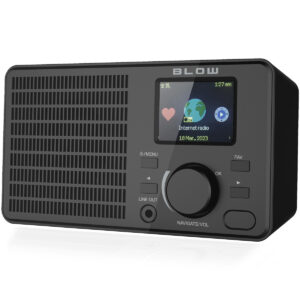 BLOW RI1 Internet Radio - WiFi & Bluetooth - LCD Display - AUX 3.5mm - Zwart