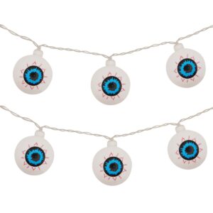 Halloween Lichtsnoer Oogballen - 6 Meter - 40 LED Lampjes - Inclusief Batterijen - Warm Wit Licht
