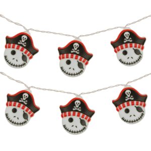 Halloween Lichtsnoer Piraat - 6 Meter - 40 LED Lampjes - Inclusief Batterijen - Warm Wit Licht