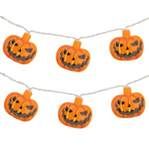 Halloween Lichtsnoer Pompoenen - 6 Meter - 40 LED Lampjes - Inclusief Batterijen - Warm Wit Licht